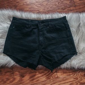 Kancan Black Cut off Shorts
